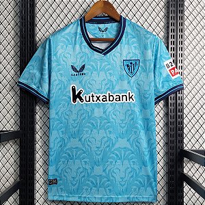 Nova Camisa Athletic Bilbao 2 Torcedor Masculina 2023 / 2024