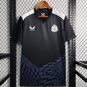 Nova Camisa Newcastle Treino Preta Torcedor Masculina 2023 / 2024
