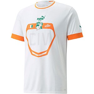 Camisa Costa Do Marfim 2 Branca Torcedor Masculina 2022