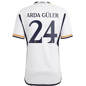 Nova Camisa Real Madrid 1 Arda Güler 24 Torcedor 2023 / 2024