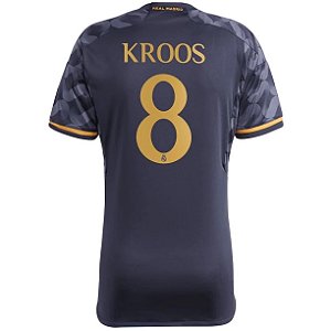 Nova Camisa Real Madrid 2 Kroos 8 Torcedor 2023 / 2024