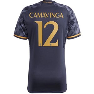 Nova Camisa Real Madrid 2 Camavinga 12 Torcedor 2023 / 2024