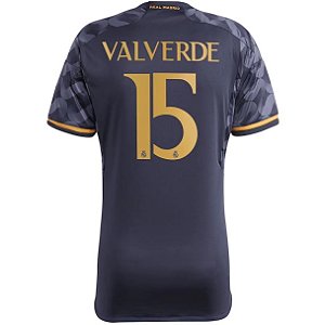 Nova Camisa Real Madrid 2 Valverde 15 Torcedor 2023 / 2024
