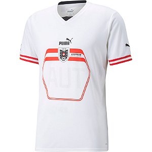Camisa Austria 2 Branca Torcedor Masculina 2022 / 2023