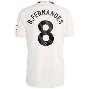 Nova Camisa Manchester United 3 B.Fernandes 8 Torcedor 2023 / 2024