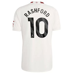 Nova Camisa Manchester United 3 Rashford 10 Torcedor 2023 / 2024