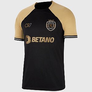 Nova Camisa Sporting 3 Preta Torcedor Masculina 2023 / 2024