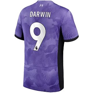 Nova Camisa Liverpool 3 Darwin 27 Torcedor 2023 / 2024