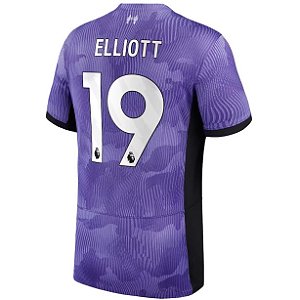 Nova Camisa Liverpool 3 Elliot 19 Torcedor 2023 / 2024