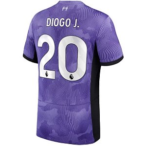 Nova Camisa Liverpool 3 Diogo J. 20 Torcedor 2023 / 2024