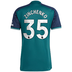 Nova Camisa Arsenal 3 Zinchenko 35 Torcedor 2023 / 2024