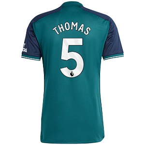 Nova Camisa Arsenal 3 Thomas 5 Torcedor 2023 / 2024