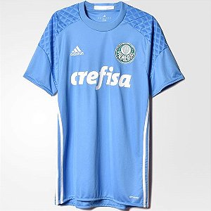 Camisa Palmeiras Goleiro Azul Retrô 2016