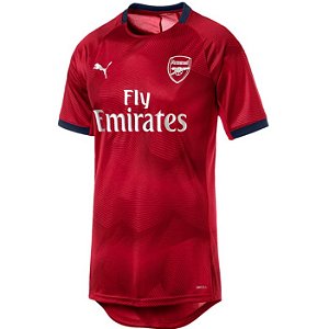 Camisa Arsenal Vermelha Pré-Jogo Retrô 2019