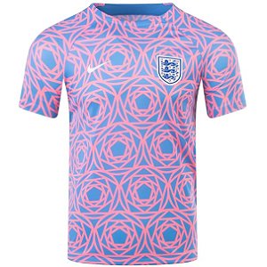 Nova Camisa Inglaterra Pré-Jogo Torcedor Masculina 2023 / 2024