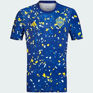 Nova Camisa Boca Juniors Pré-Match Torcedor Masculina 2023 / 2024