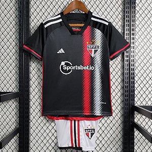 Novo Kit Infantil São Paulo 3 Camisa e Short 2023 / 2024