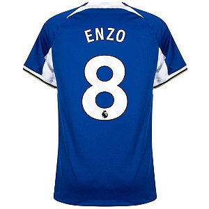Nova Camisa Chelsea 1 Enzo 8 Torcedor 2023 / 2024