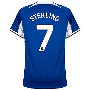 Nova Camisa Chelsea 1 Sterling 7 Torcedor 2023 / 2024