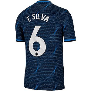 Nova Camisa Chelsea 2 T. Silva 6 Torcedor 2023 / 2024