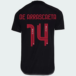 Nova Camisa Flamengo 3 De Arrascaeta 14 Torcedor 2023 / 2024