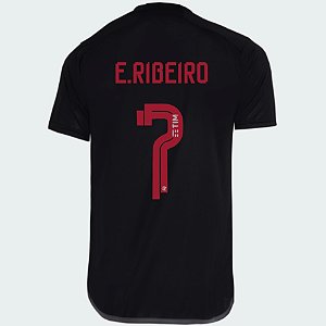 Nova Camisa Flamengo 3 E. Ribeiro 7 Torcedor 2023 / 2024