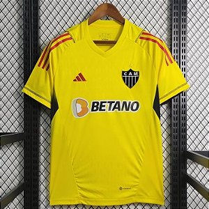 Nova Camisa Atlético-MG Goleiro Amarela Torcedor Masculina 2023 / 2024
