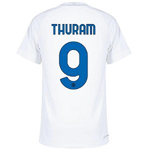 Nova Camisa Inter De Milão 2 Thuram 9 Torcedor 2023 / 2024