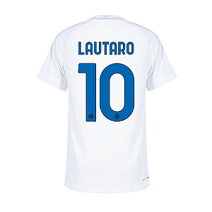 Nova Camisa Inter De Milão 2 Lautaro 10 Torcedor 2023 / 2024