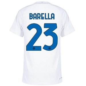 Nova Camisa Inter De Milão 2 Barella 23 Torcedor 2023 / 2024