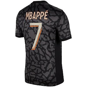 Nova Camisa PSG 3 Mbappé 7 Torcedor 2023 / 2024