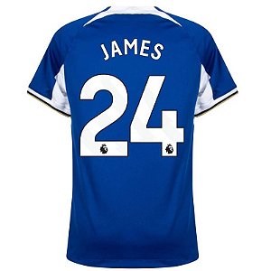 Nova Camisa Chelsea 1 James 24 Torcedor 2023 / 2024