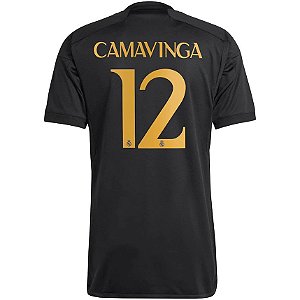 Nova Camisa Real Madrid 3 Camavinga 12 Torcedor 2023 / 2024