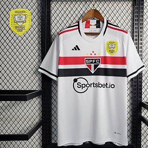 Nova Camisa São Paulo 1 Com Patch Campeão Copa Do Brasil Torcedor Masculina 2023 / 2024