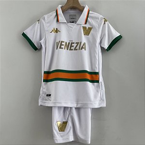 Novo Kit Infantil Venezia 2 Branco Camisa e Short  2023 / 2024