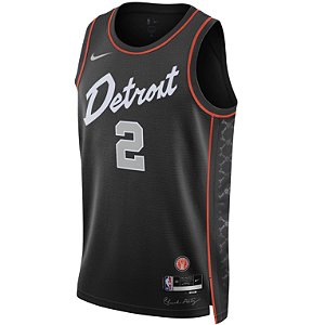Nova Regata Basquete NBA Detroit Pistons Cunningham 2 Edição Jogador Silk 2023 / 2024