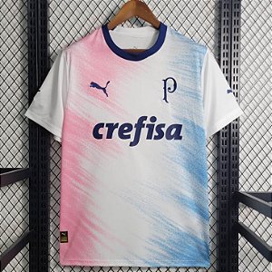 Nova Camisa Palmeiras Goleiro Outubro Rosa E Novembro Azul Torcedor Masculina 2023 / 2024