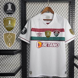 Nova Camisa Fluminense 2 Com Patch Libertadores Torcedor Masculina 2023 / 2024