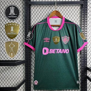 Nova Camisa Fluminense 3 Com Patch Libertadores Torcedor Masculina 2023 / 2024