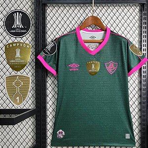 Nova Camisa Feminina Fluminense 3 Com Patch Libertadores 2023 / 2024