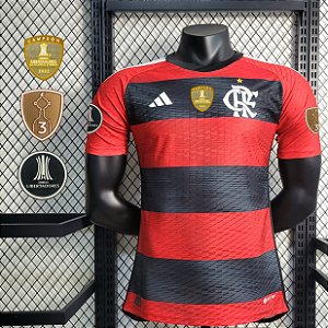 Nova Camisa Edição Jogador Flamengo 1 Com Patch Libertadores 2023 / 2024