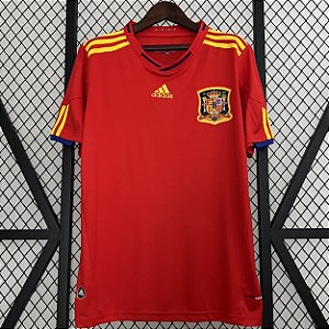 Camisa Espanha 1 Retrô 2010