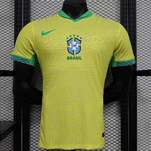 PRÉ- VENDA Nova Camisa Edição Jogador Brasil 1 Amarela 2024 / 2025