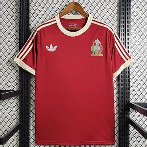 Nova Camisa Mexico Vermelha Torcedor Masculina 2023 / 2024