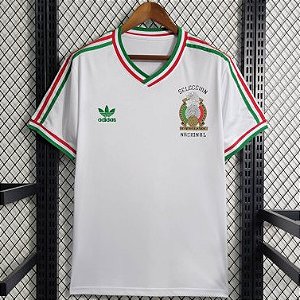 Nova Camisa Mexico Branca Torcedor Masculina 2023 / 2024