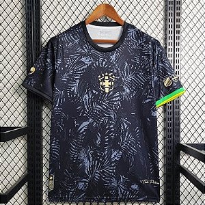 Nova Camisa Brasil Preta Edição Especial Torcedor Masculina 2023 / 2024