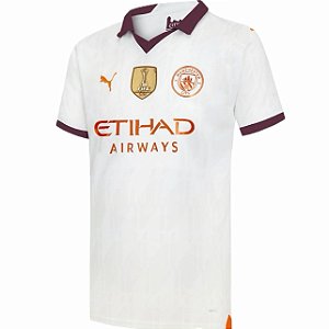 Nova Camisa Manchester City 2 Patch Mundial De Clubes Torcedor Masculina 2023