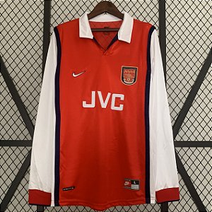 Camisa Manga Comprida Arsenal 1 Retrô 1998 / 1999