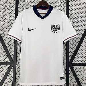 Nova Camisa Inglaterra 1 Eurocopa Torcedor Masculina 2024