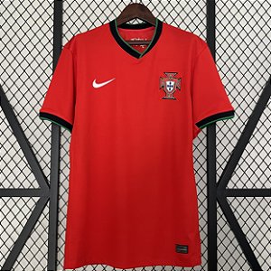 Nova Camisa Portugal 1 Eurocopa Torcedor Masculina 2024